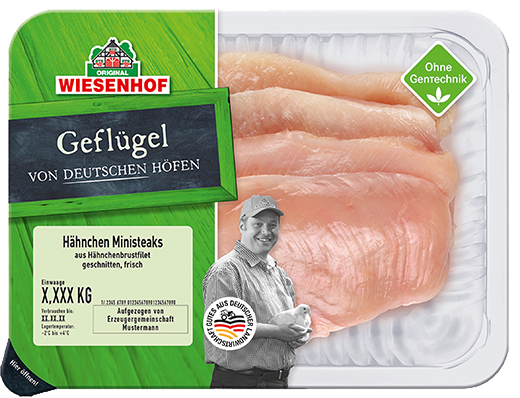 Wiesenhof Hähnchen-Ministeaks