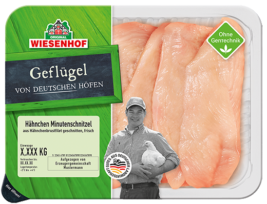 Wiesenhof Hähnchen Minutenschnitzel